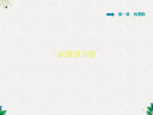 人教版七年级数学上册(,广西专版)第1章  有理数 本章复习课课件(共17张PPT)