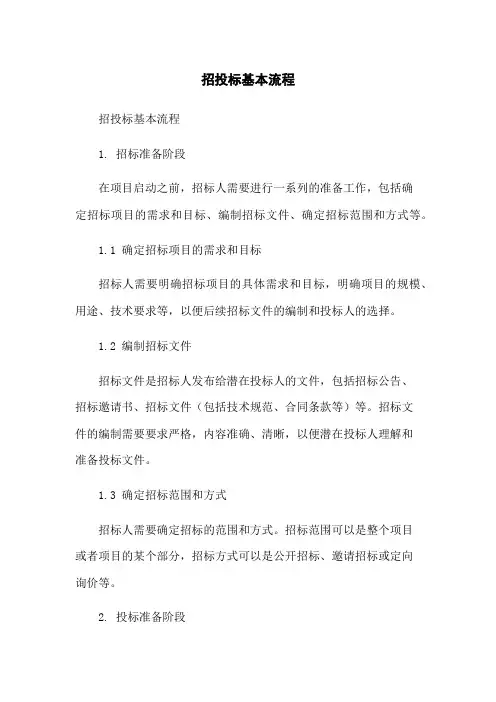 招投标基本流程