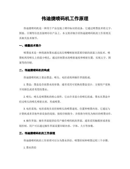 伟迪捷喷码机工作原理