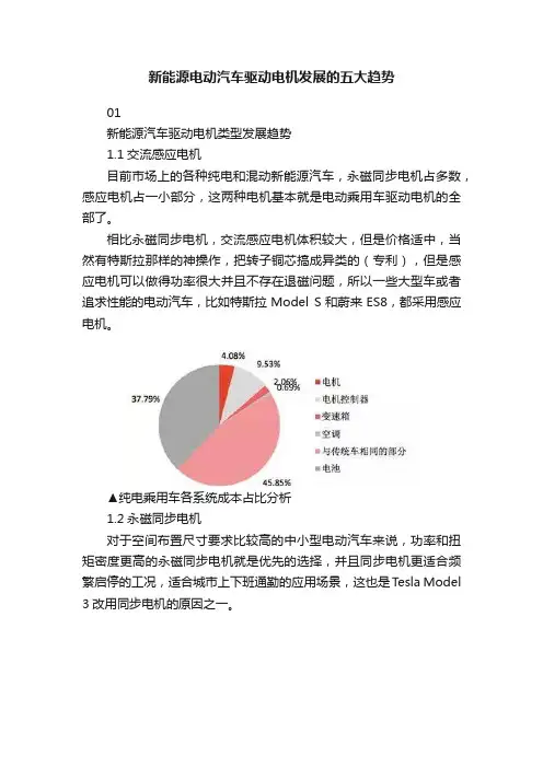 新能源电动汽车驱动电机发展的五大趋势