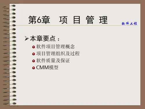 第六章项目管理ppt-PowerPoint演示文稿