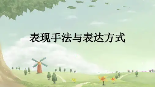 表现手法与表达方式