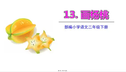 部编人教版二年级下册语文 第13课 画杨桃 教学课件