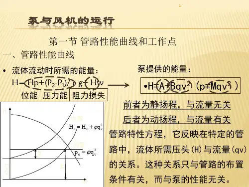 泵与风机的运行