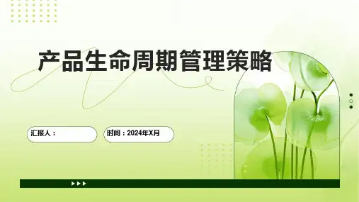 产品生命周期管理策略
