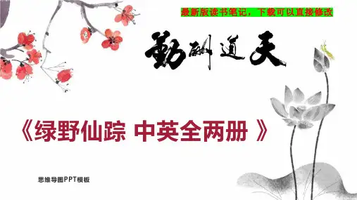 《绿野仙踪 中英全两册 》读书笔记思维导图