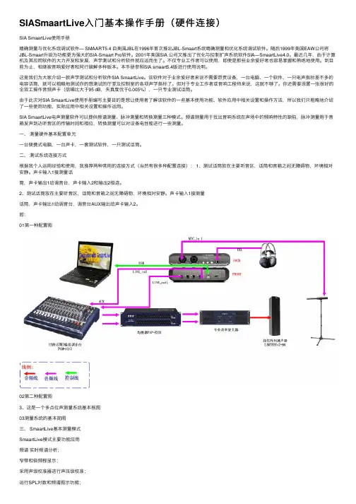 SIASmaartLive入门基本操作手册（硬件连接）