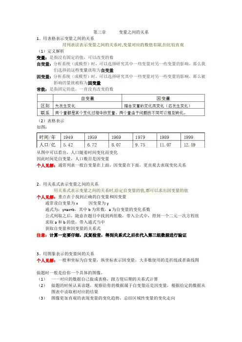 初一数学第三章
