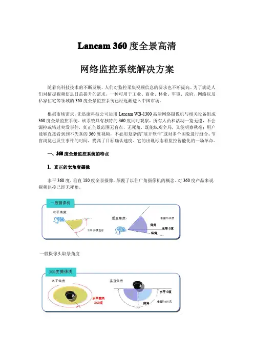 360度全景监控系统解决方案