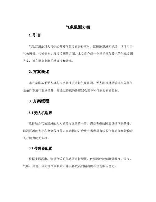 气象监测方案