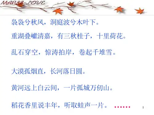 人间词话十则ppt课件