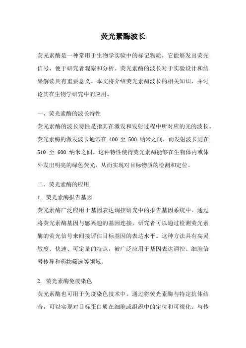 荧光素酶波长