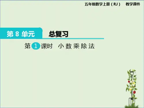 人教版小学数学五年级上册：第1课时 小数乘除法课件