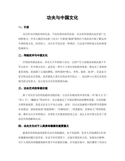 功夫与中国文化