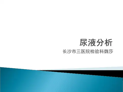 检验尿液分析临床意义PPT疾病课件