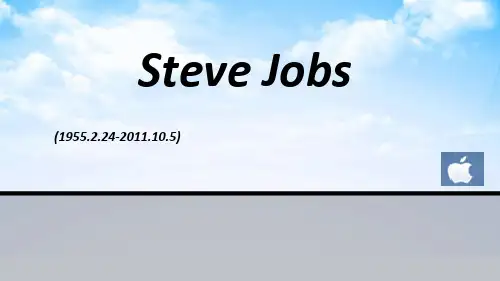 SteveJobs英文版乔布斯介绍