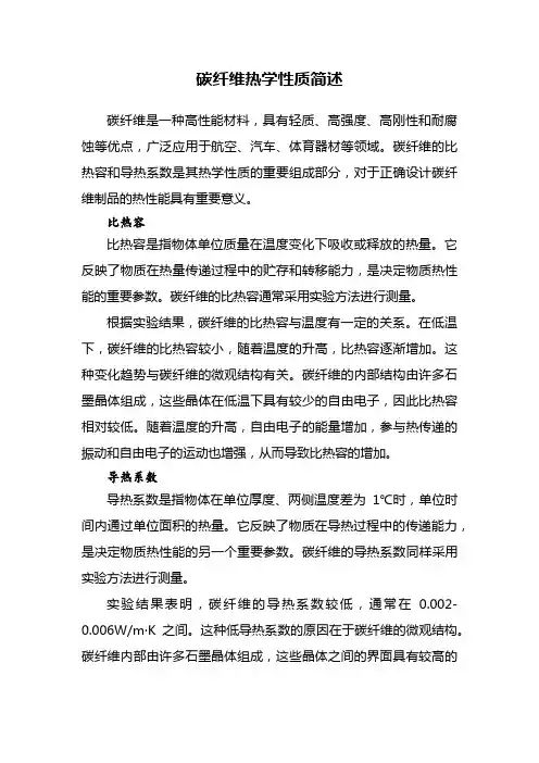 碳纤维比热容和导热系数