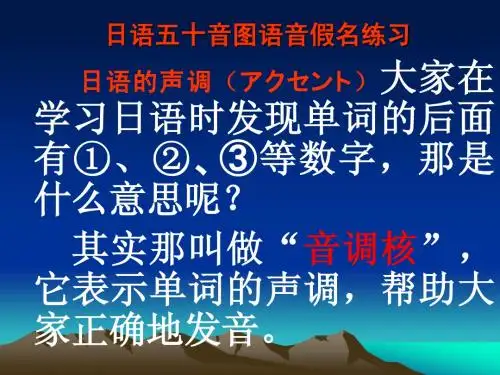 日语五十音图语音假名练习 第5课