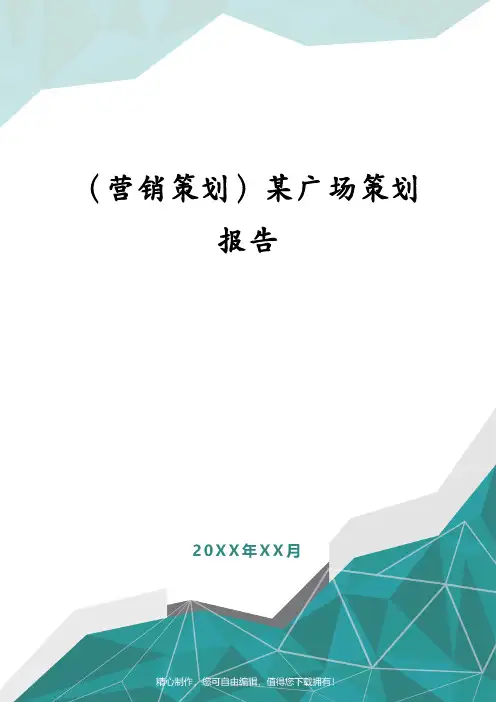 (营销策划)某广场策划报告