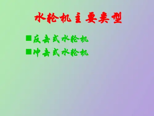 水轮机的类型