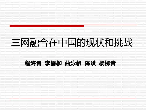 三网融合在中国的现状和挑战