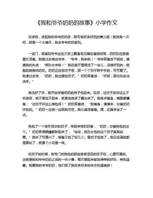 《我和爷爷奶奶的故事》小学作文