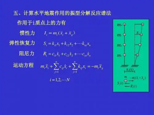 计算水平地震作用的振型分解反应谱法