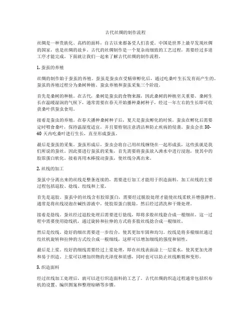 古代丝绸的制作流程