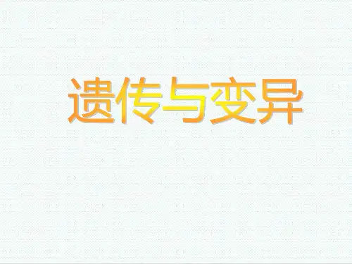 六年级科学最新-苏教版六年级下册科学《遗传与变异》课件1 精品