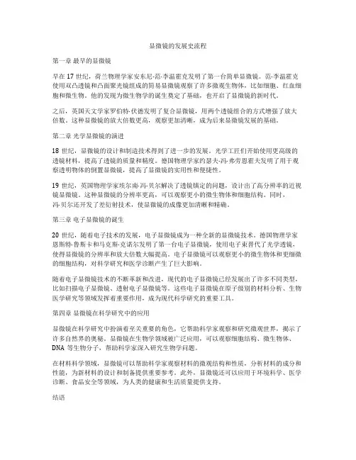 显微镜的发展史流程