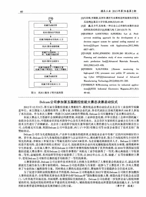 Delcam公司参加第五届数控技能大赛总决赛启动仪式