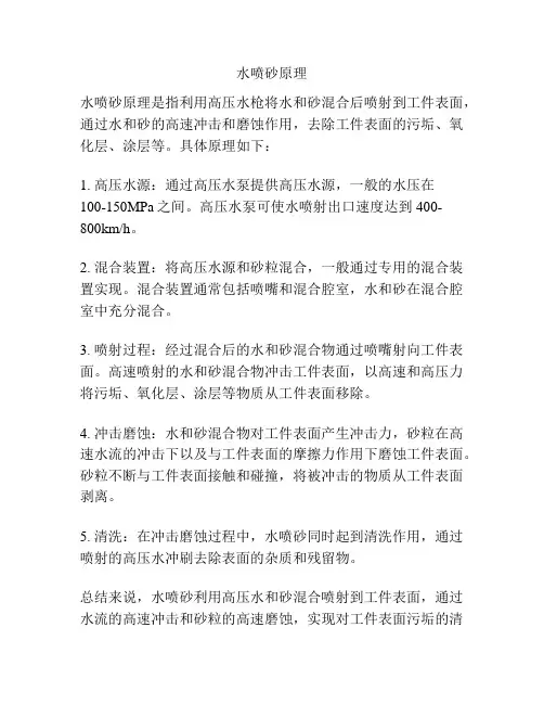 水喷砂原理