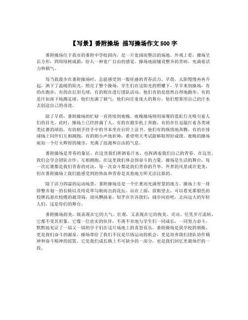 【写景】番附操场 描写操场作文500字
