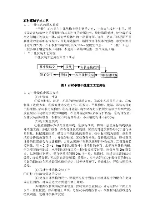 石材幕墙干挂工艺