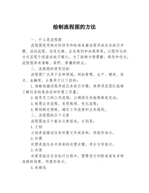 绘制流程图的方法