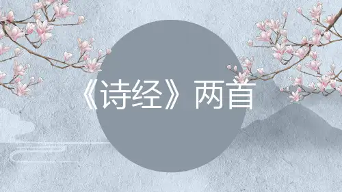 《诗经》二首关雎蒹葭课件八年级下册PPT部编本语文