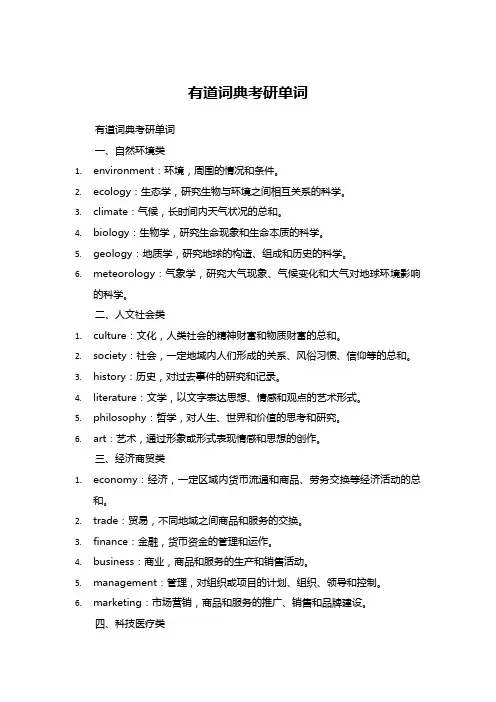 有道词典考研单词