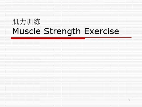 肌力训练