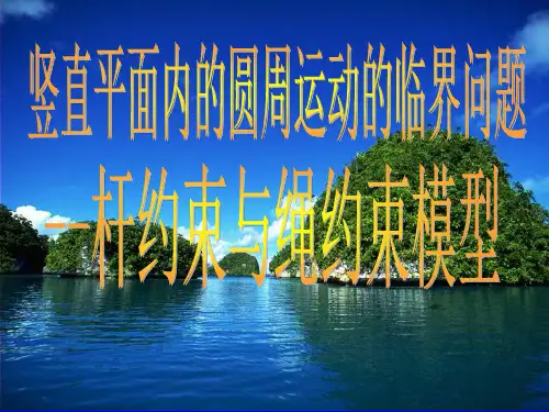 竖直面内的圆周运动实例分析(公开课)