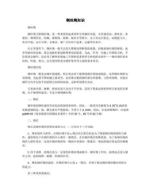 钢丝绳知识