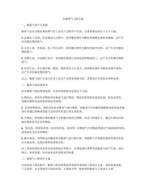 含氰废气工程方案