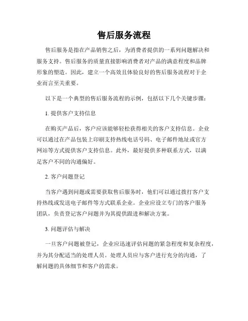 售后服务流程