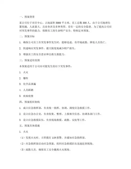 情景化应急预案范文