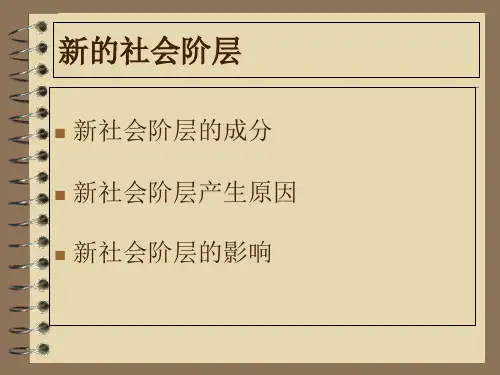 1新的社会阶层是中国特色社会主义事业的建设者