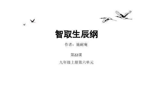 第22课《智取生辰纲》课件(共43张PPT)