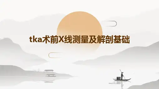 TKA术前X线测量及解剖基础