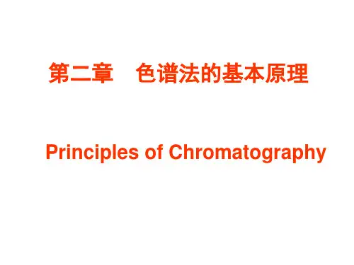 《色谱法的基本原理》课件