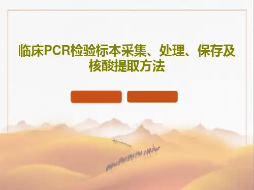 临床PCR检验标本采集、处理、保存及核酸提取方法PPT66页