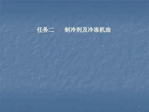 汽车空调制冷剂冷冻油PPT演示文稿