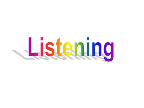 高中英语 Module 5 A Lesson in a Lab Listening课件 